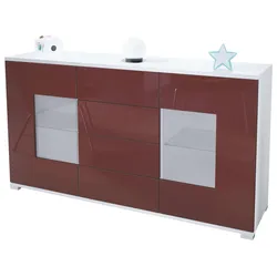 SIDEBOARD Grömitz Bordeaux Hochglanz