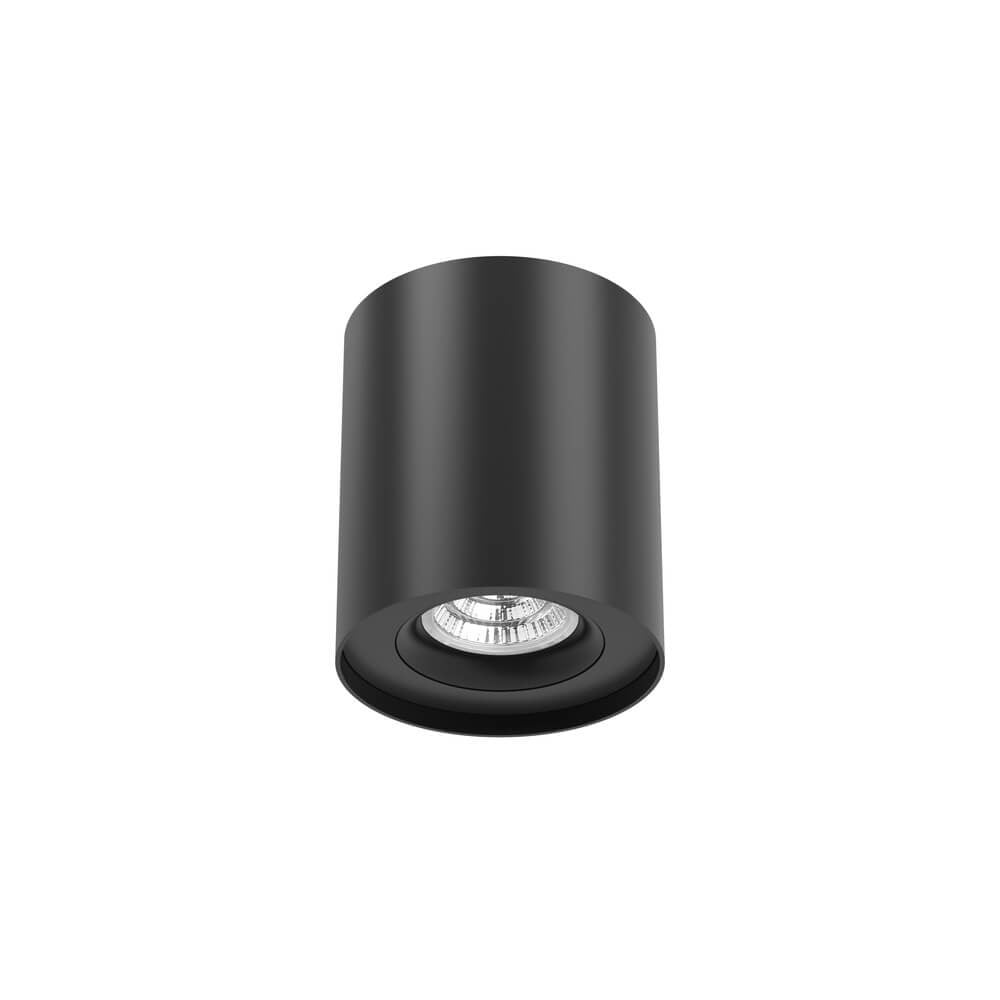 Iblocc Lyora Ronde Led Opbouwspot - Zwart - Aluminium