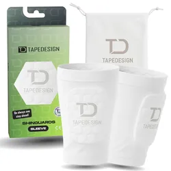 Tapedesign Schienbeinschoner Shinguards Sleeve Kids - weiß / ONE SIZE