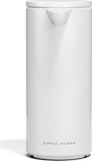 Simplehuman Berührungsloser Seifenspender Wiederaufladbar 266 ml, weißer Stahl