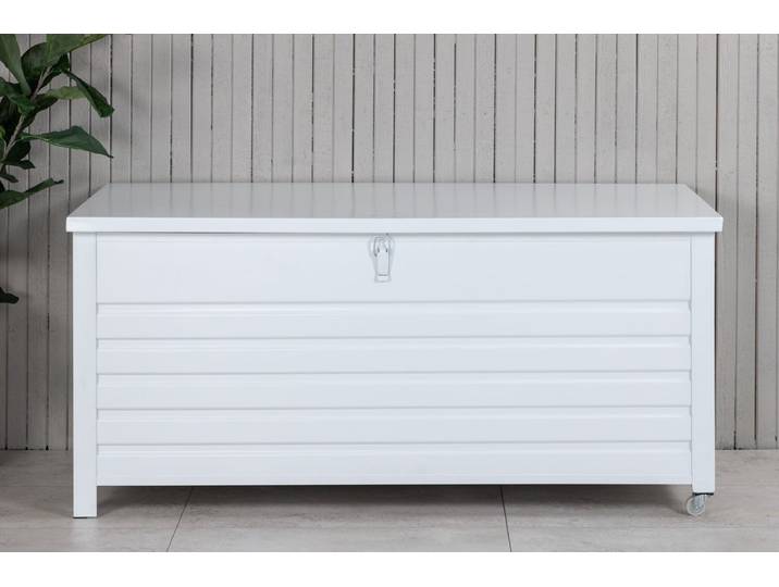 Garten Kissenbox Erika - Aus weißem Aluminium - Weiß - Luxusbetten24