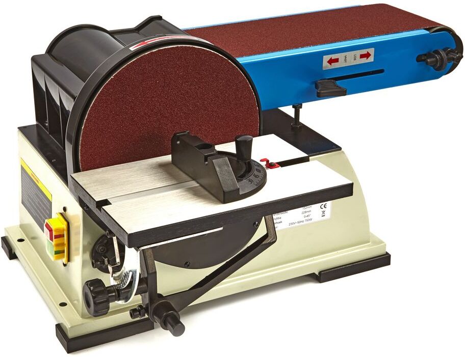 HBM 150 x 1220 Professionelle Band- und Tellerschleifmaschine
