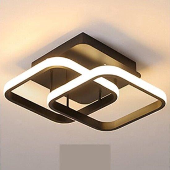 Moderne LED Bloem Plafondlamp en Hanglamp - Zwart