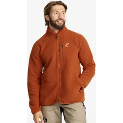 Canyon Full-zip Pile Fleece Herren Terracotta Brown, Größe:S - Herren > Oberteile > Fleece & Midlayers - Braun