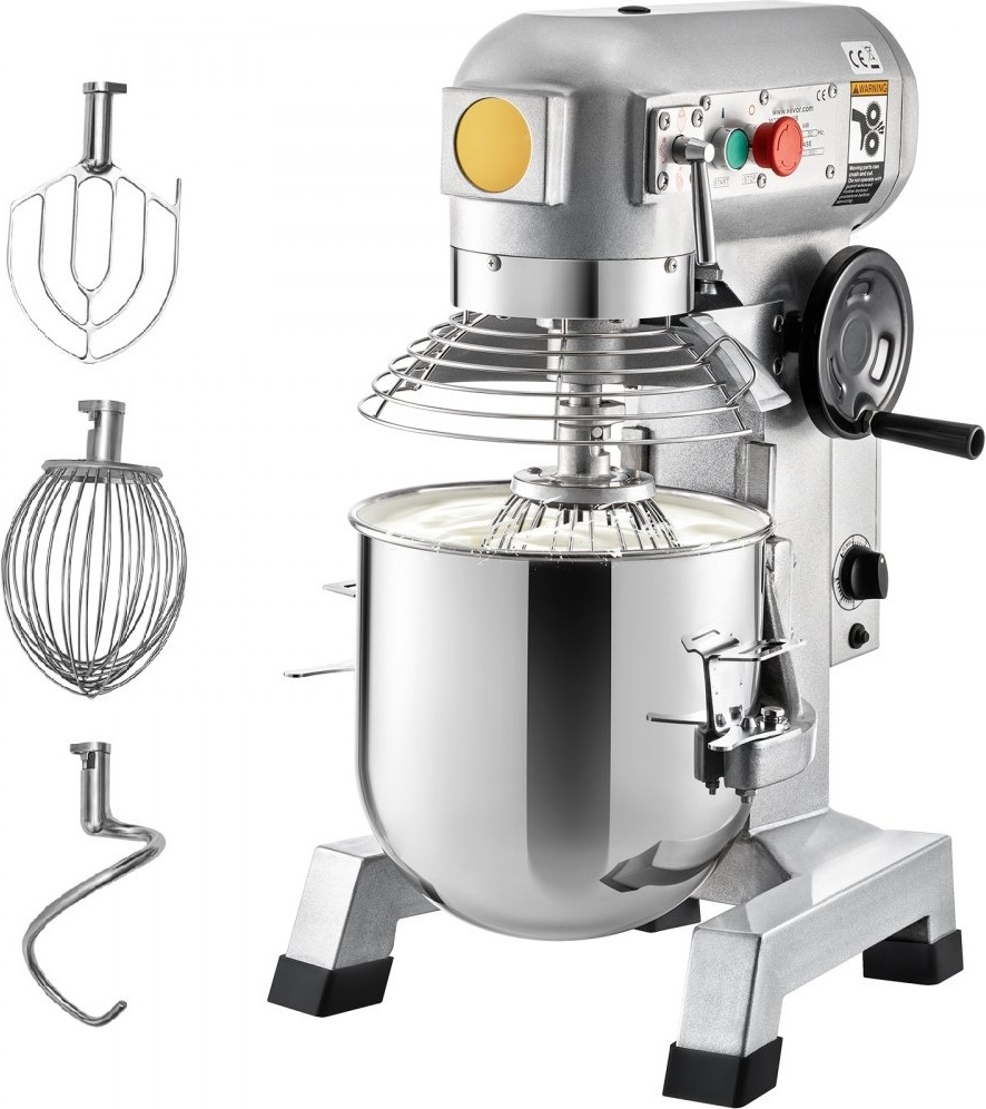 Knetmaschine Scheffler 1100W - 33 L Küchenmaschine - Teigmaschine - 3 Geschwindigkeiten - Inkl. Knethaken, Flachrührer, Drahtseil - Knetmaschine mit Timerfunktion