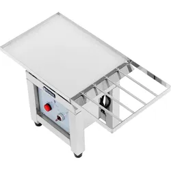 Royal Catering Schokoladen-Rütteltisch Vibrationstisch Pralinenrüttler Edelstahl 45 W, Fun Kitchen, Silber