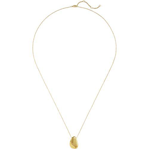 Wasserfeste lange Halskette mit Anhänger für Damen, Damen, size: regular, Gelb, Messing, by Lands' End