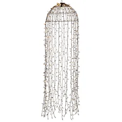 Konstsmide Weihnachtsbeleuchtung  LED Dekoration Qualle schwarz 145x45cm