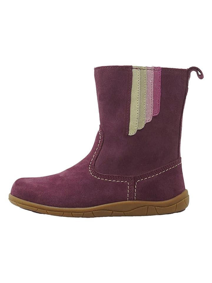 lamino Leder-Barfuß-Boots in Rot - 25