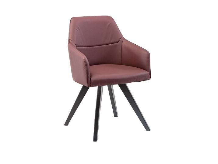 Stuhl AROSA Echtleder bordeau