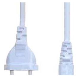 E+P NK 10 1.5m CEE7/16 C7-Koppler Weiss Stromkabel (1.50 m, CEE 7/16) (NK 10)