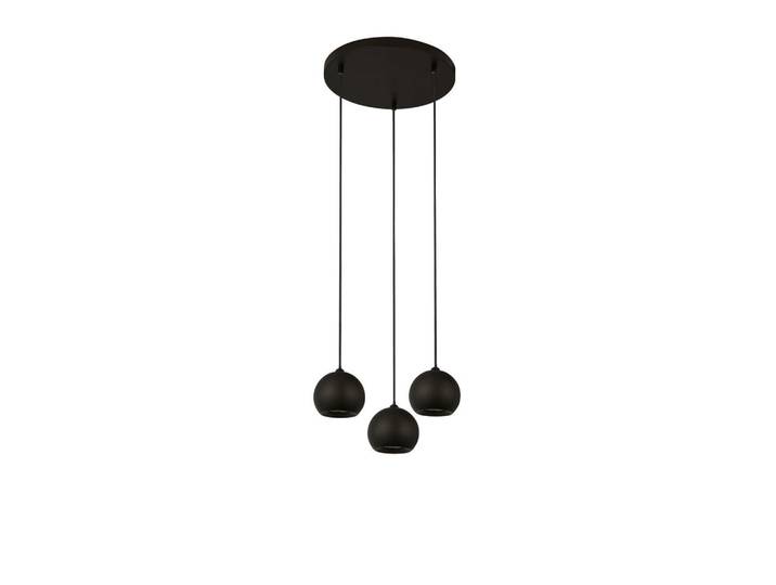 Pendelleuchte Eindhoven, Schwarz, Metall, rund, 200 cm, höhenverstellbar, Lampen & Leuchten, Innenbeleuchtung, Hängeleuchten, Pendelleuchten