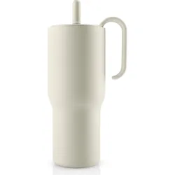 SipnGo Thermobecher mit Strohhalm 0,9 l, kokos