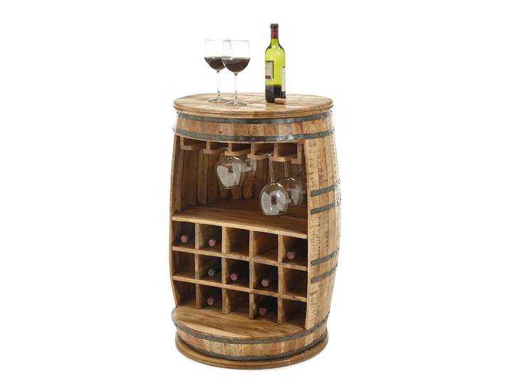 Tonneau bar Farmingville Ø 58cm Beige/Beige