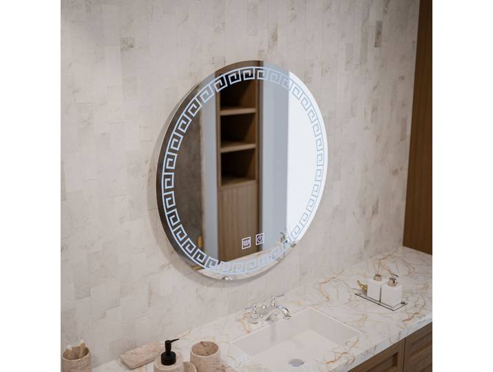 Miroir Led Rond 70cm Orhina Touch Systeme Desembuage Gradable