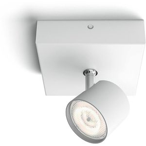 Philips Deckenstrahler Star WarmGlow, weiß mit LED, 1-flammig, dreh- und schwenkbar, warmweiß