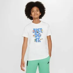 NIKE Kinder Shirt Sportswear, Größe S in Weiß Weiß