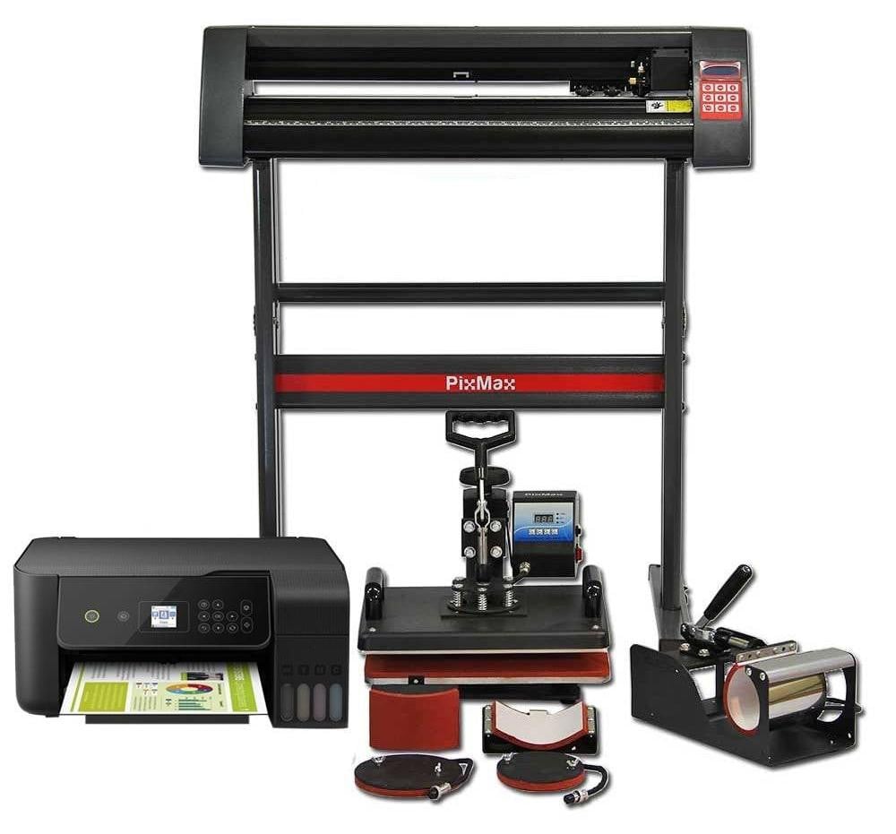 PixMax Da Vinci Set: 5-in-1 transferpers, vinylplotter en printer