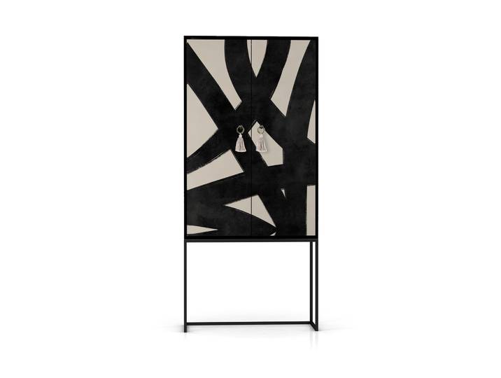 Buffet armoire 2 portes en MDF imprimé