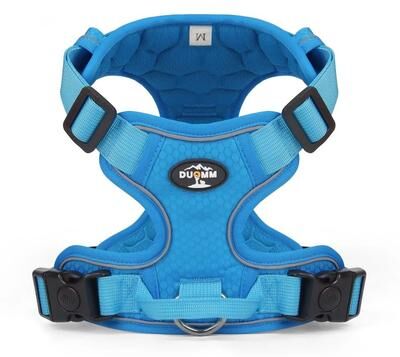 Uplift Essentials Professional No Pull Reflective Nylon Safety Dog Harness blue xl