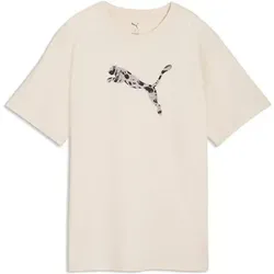 PUMA Damen Shirt ESS GRAPHIC Animal Relaxed Tee, Größe M in Pink Pink