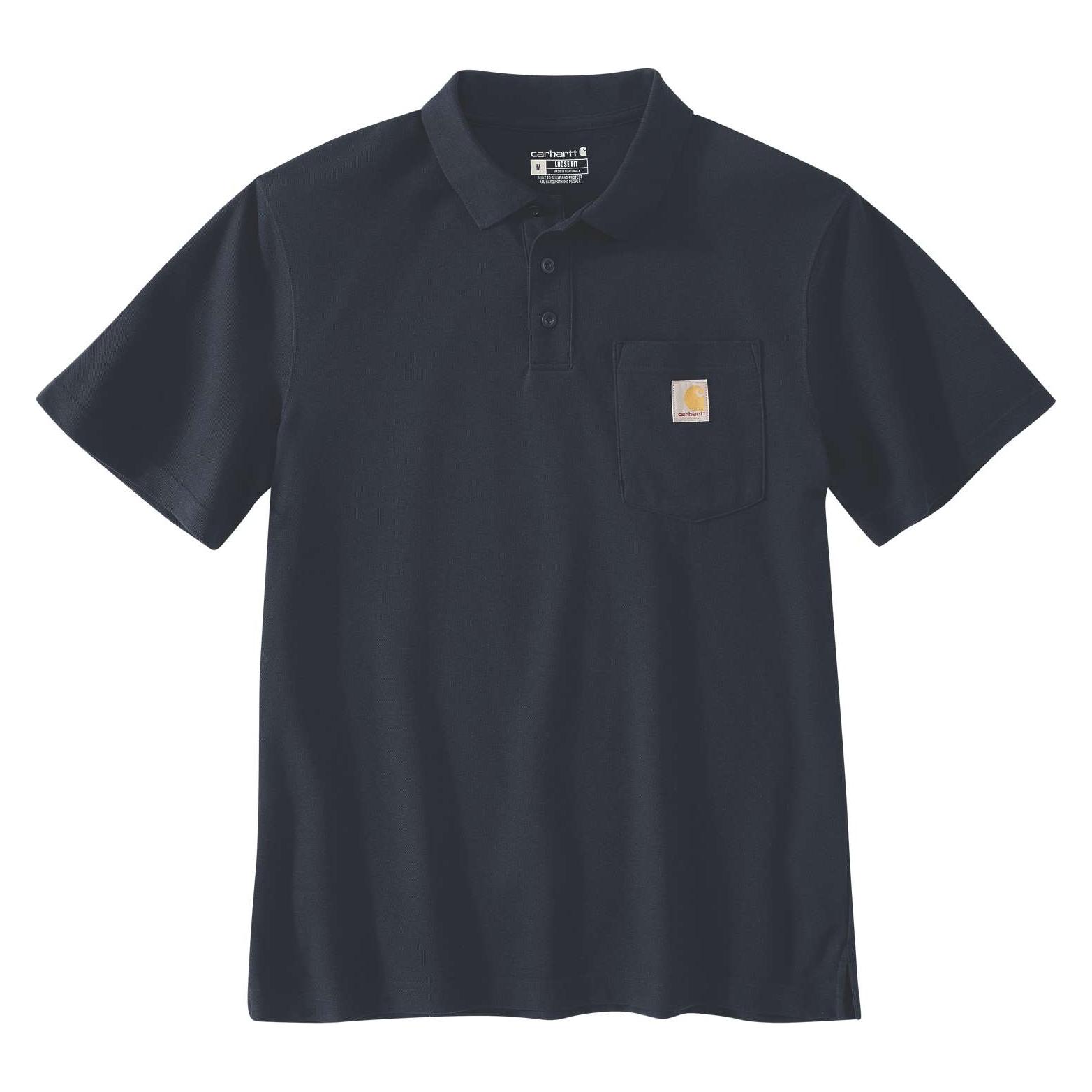 Carhartt Lockeres Poloshirt in Marineblau (XS) (.106685.NVY.S003)