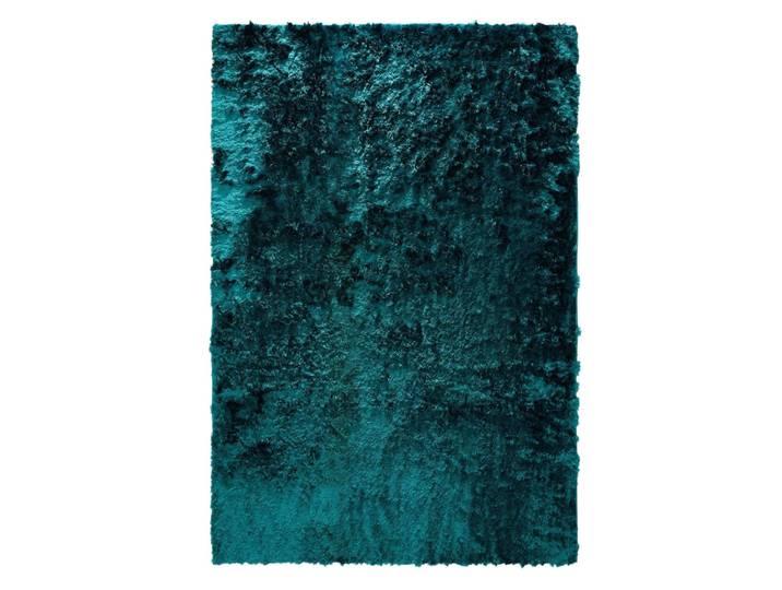 Tapis à poils longs turquoise 200x290