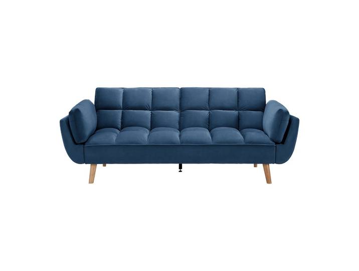 Schlafsofa Cora Blau Samt
