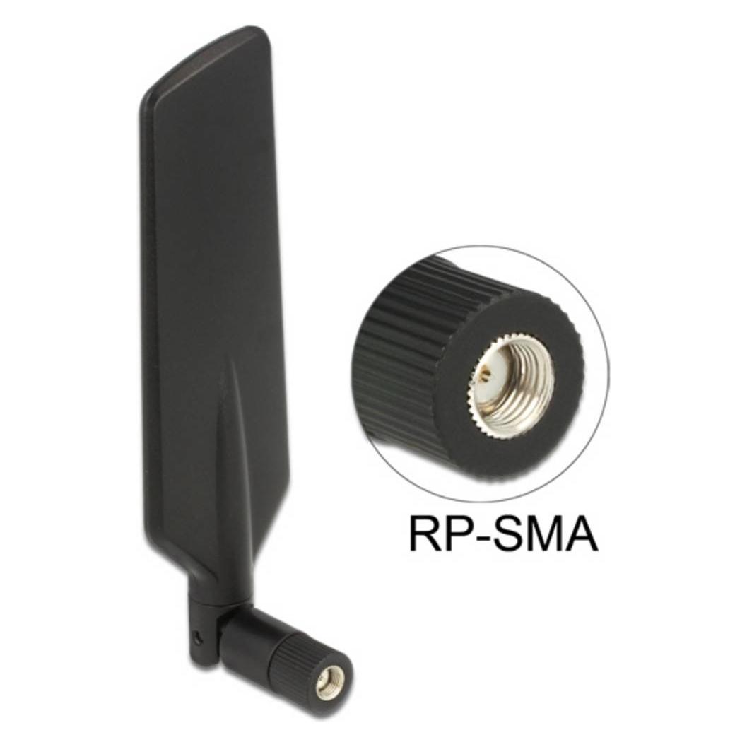 Delock LTE WLAN Dualband Antenne RP-SMA (GSM) (12409)