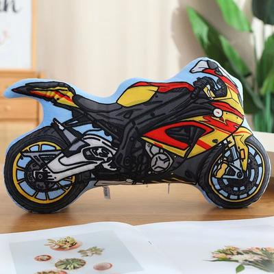 Inspire Curations Cartoon Vehicle Plush Hug Pillow (Police Car, Fire Truck, Excavator) motorcycle