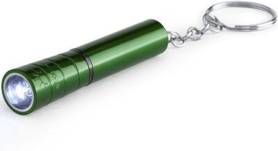 Portachiavi con luce LED  in alluminio, peso 9g, personalizzabile Personalizzate o neutre