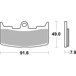 SBS Bremsbelag 795HF Street Ceramic