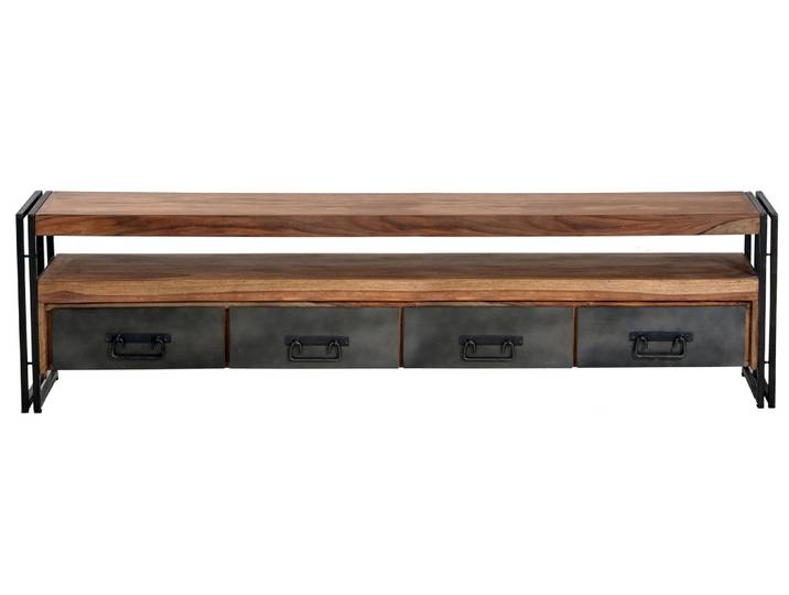SIT Möbel PANAMA Lowboard Altmetall/Akazie gebeizt und geölt