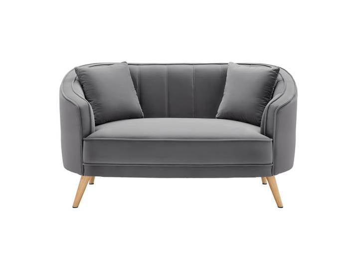 2-sitzer-sofa Samt Grau