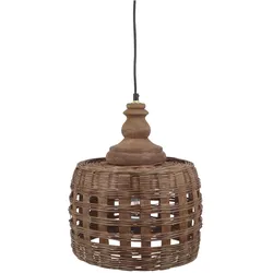 Chic Antique Lampe aus Rattangeflecht 2, H38, Ø31 cm natur