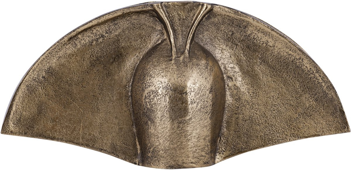 PTMD Jandell AntiqueGold Casted Alu Art Pot Wings Low Tafeldecoratie