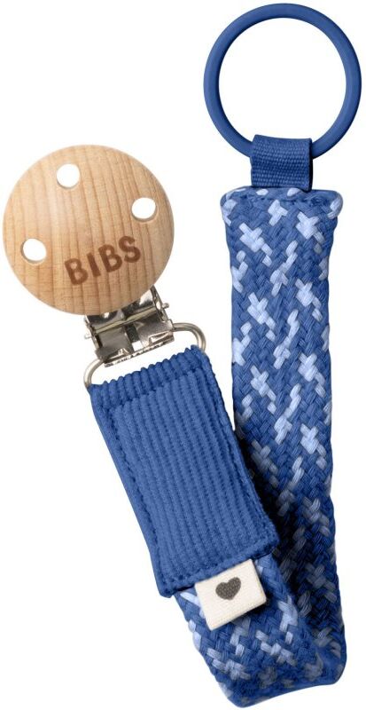 BIBS Paci Braid attache-tétine Cornflower / Dusty Blue 1 pcs