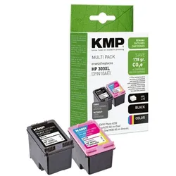 KMP Tintenpatronen-Set ersetzt HP »T6N04AE / T6N03AE« HP303XL cyan, magenta, gelb, s blau