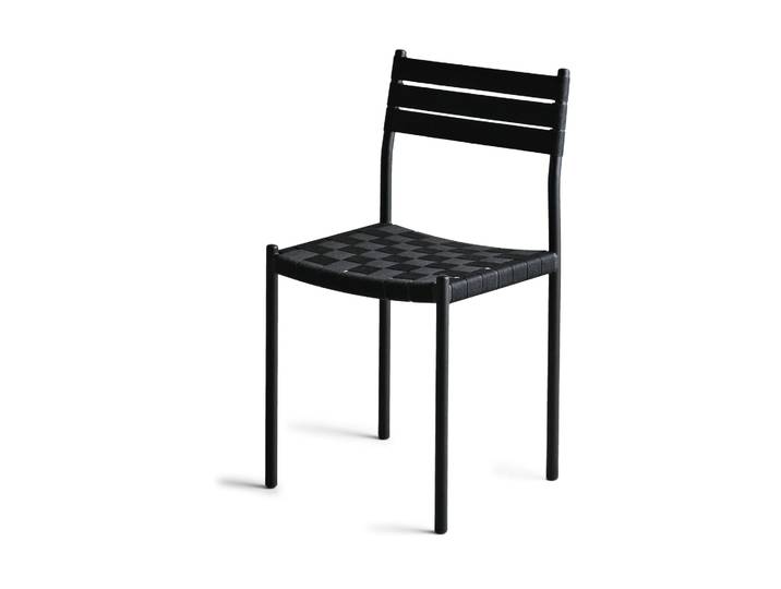 OX Denmarq Chaise Nettan Chair, structure noire Tissu noir