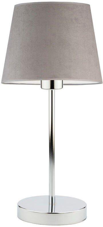 Canora Grey Alekper Metal Desk Lamp Chrome Base/Grey Shade 41.5cm H X 19.5cm W X 19.5cm D