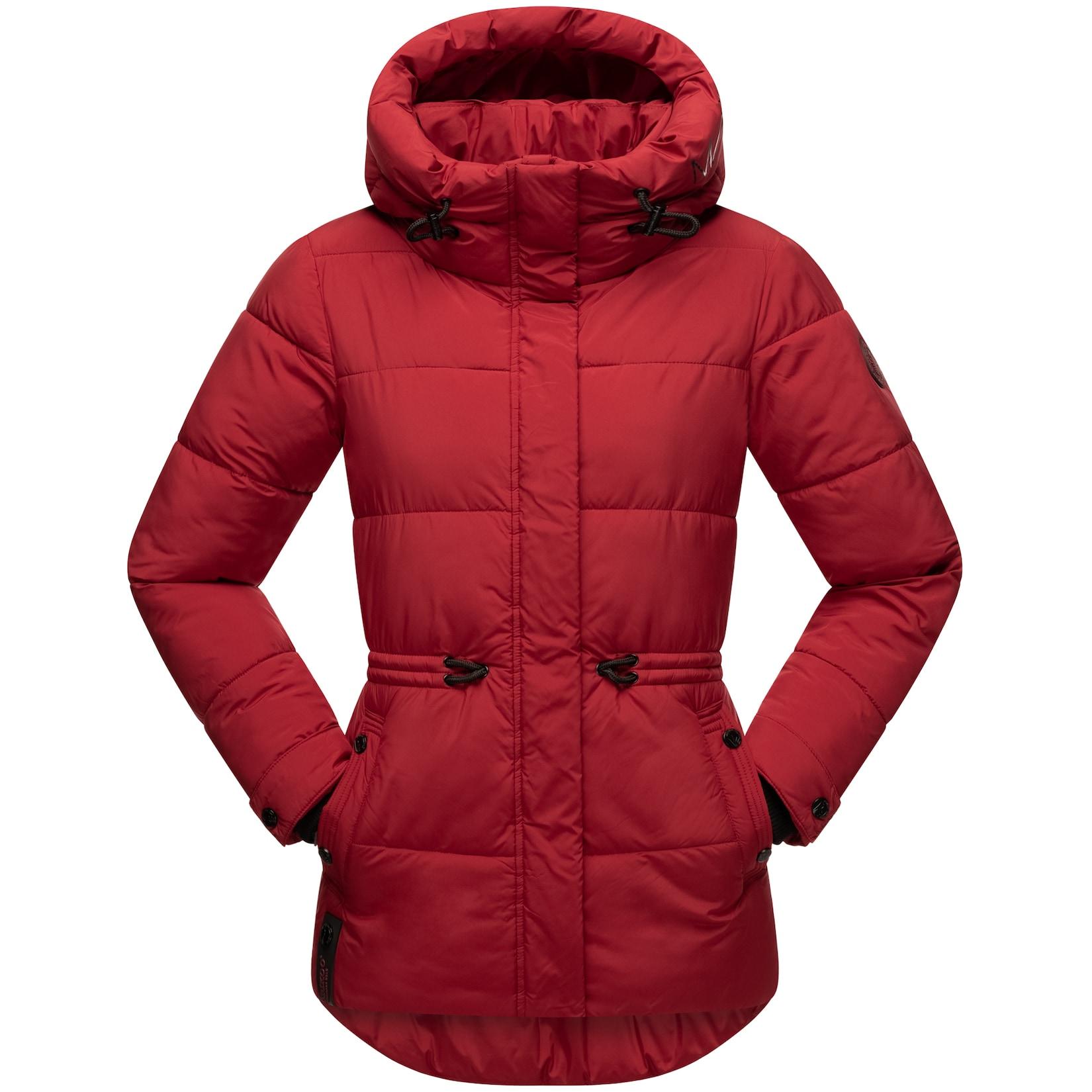 MARIKOO Damen Winter Stepp Jacke Outdoor Herbst Warme Steppjacke Kapuze Akumaa