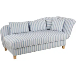 Tchibo - Recamiere »Saturn« mit Stauraum - 197x88x82cm - hellblau -
