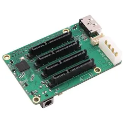 Radxa Penta SATA HAT, 5-fach SATA Erweiterung für Raspberry Pi 5, Entwicklungsboard Zubehör, Mehrfarbig