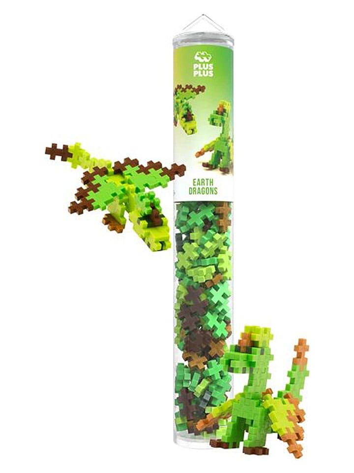 PLUS PLUS Kreativ-Bausteine "Erd-Drache" - ab 5 Jahren - onesize