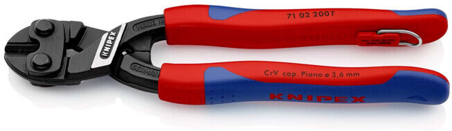 Coupe-boulons compacts CoBolt avec œillet de fixation KNIPEX, longueur totale : 200 mm (71 02 200 T)