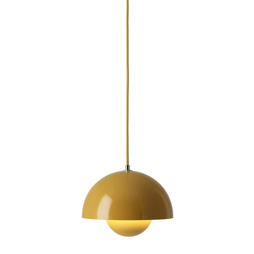&Tradition Flowerpot VP1 hanglamp mosterdgeel
