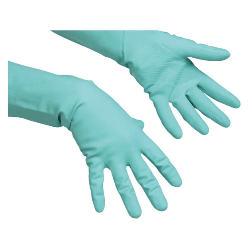 Vileda PROFESSIONAL unisex Gummihandschuhe Multipurpose - Der Feine grün Grösse L, 1 Paar (L) (174365)
