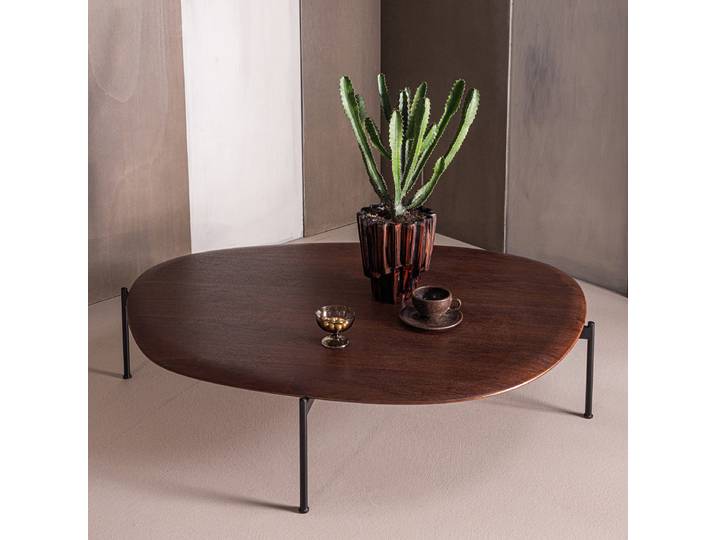 Couchtisch Kota 121 x 26 x 97cm Braun/Braun