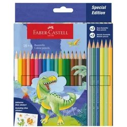 Faber-Castell (Schule) Buntstifte »Classic Colour Dino Edition« 18 + 6 Stück braun