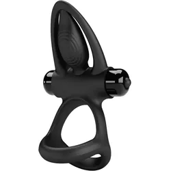 PRETTY LOVE - VIBRATIONSRING 10 VIBRATIONEN SCHWARZES SILIKON